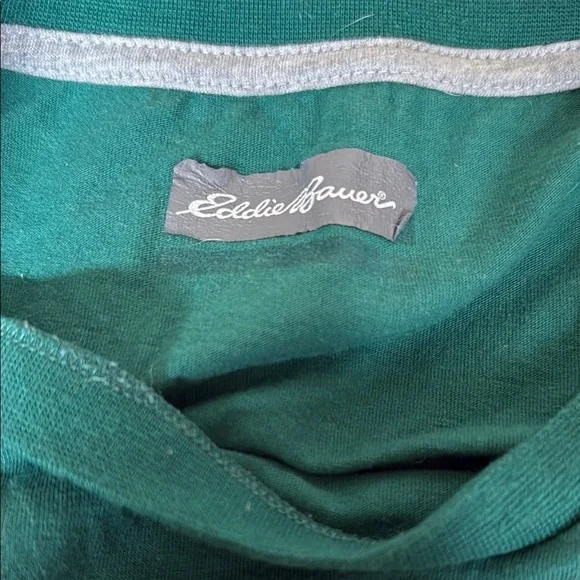 Eddie Bauer Green Graphic Boys Tee Happy Camper Design - Picture 2 of 3